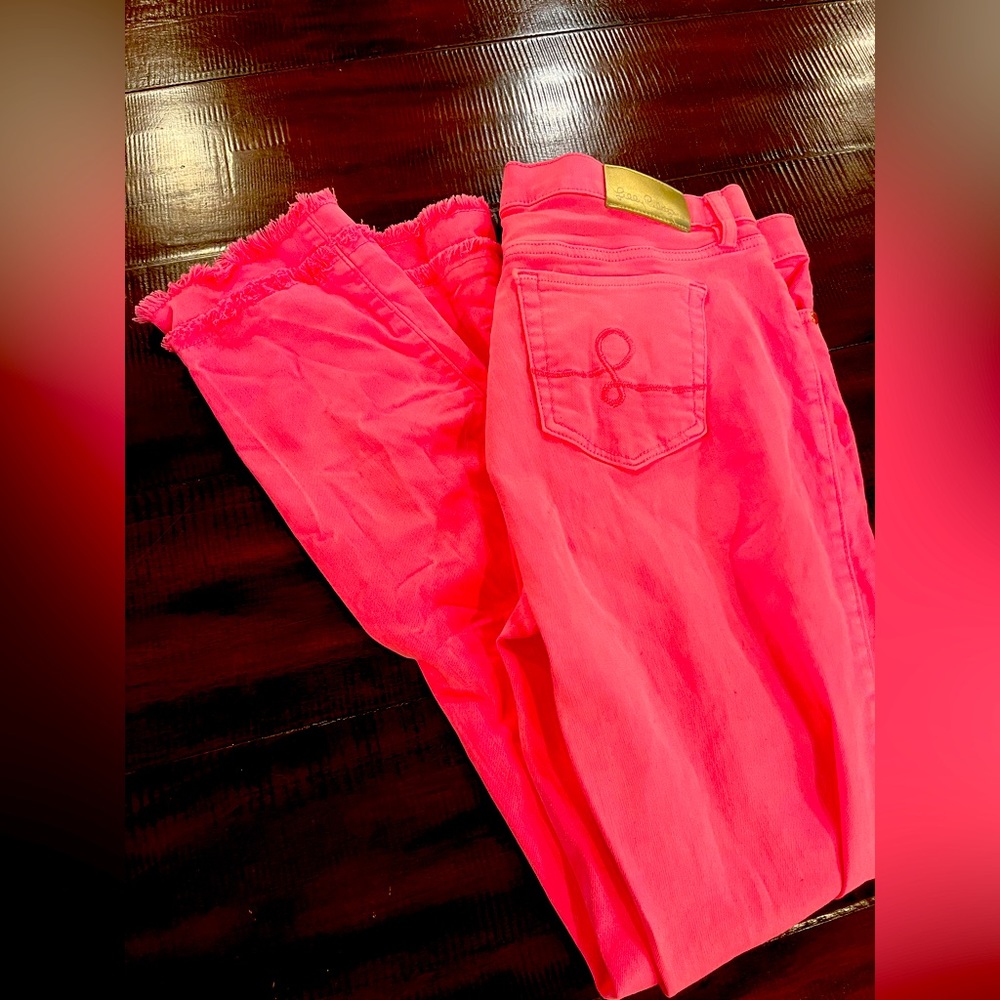 Lilly Pulitzer pink skinny jeans